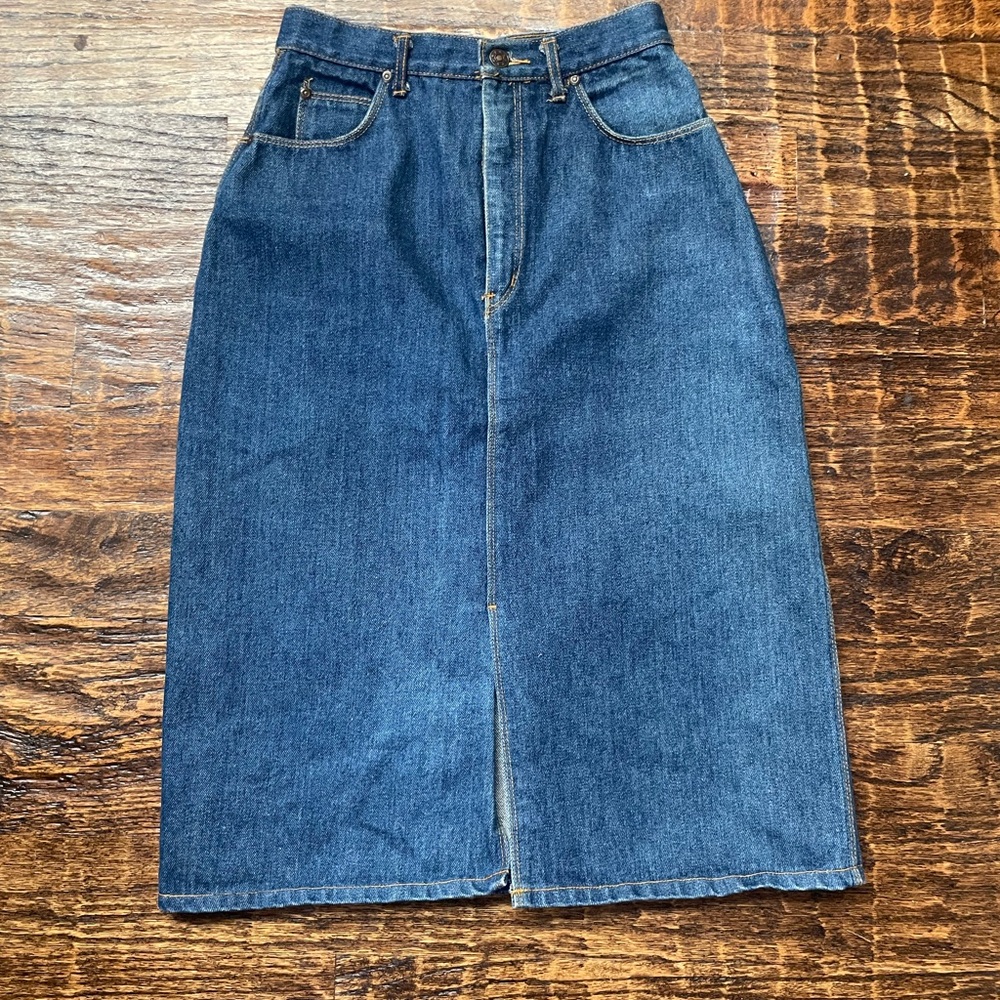 Vintage 80s jean skirt